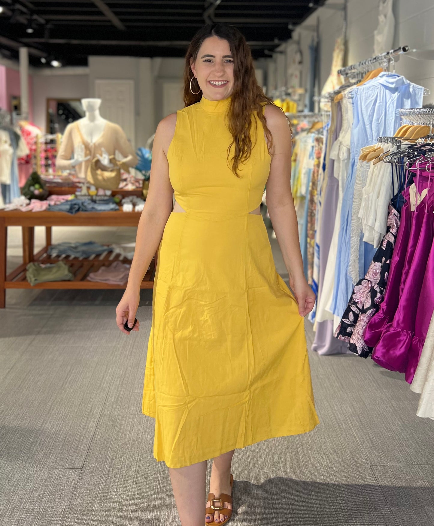 Ray of Sunshine Midi Dress