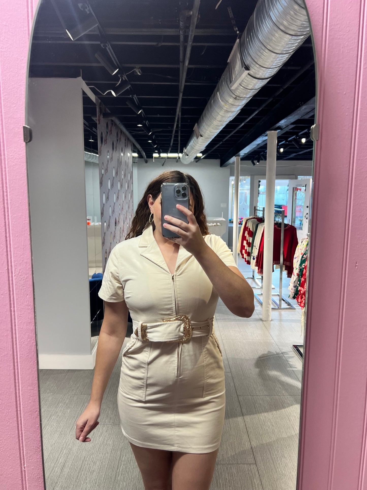 Corduroy Mini Dress