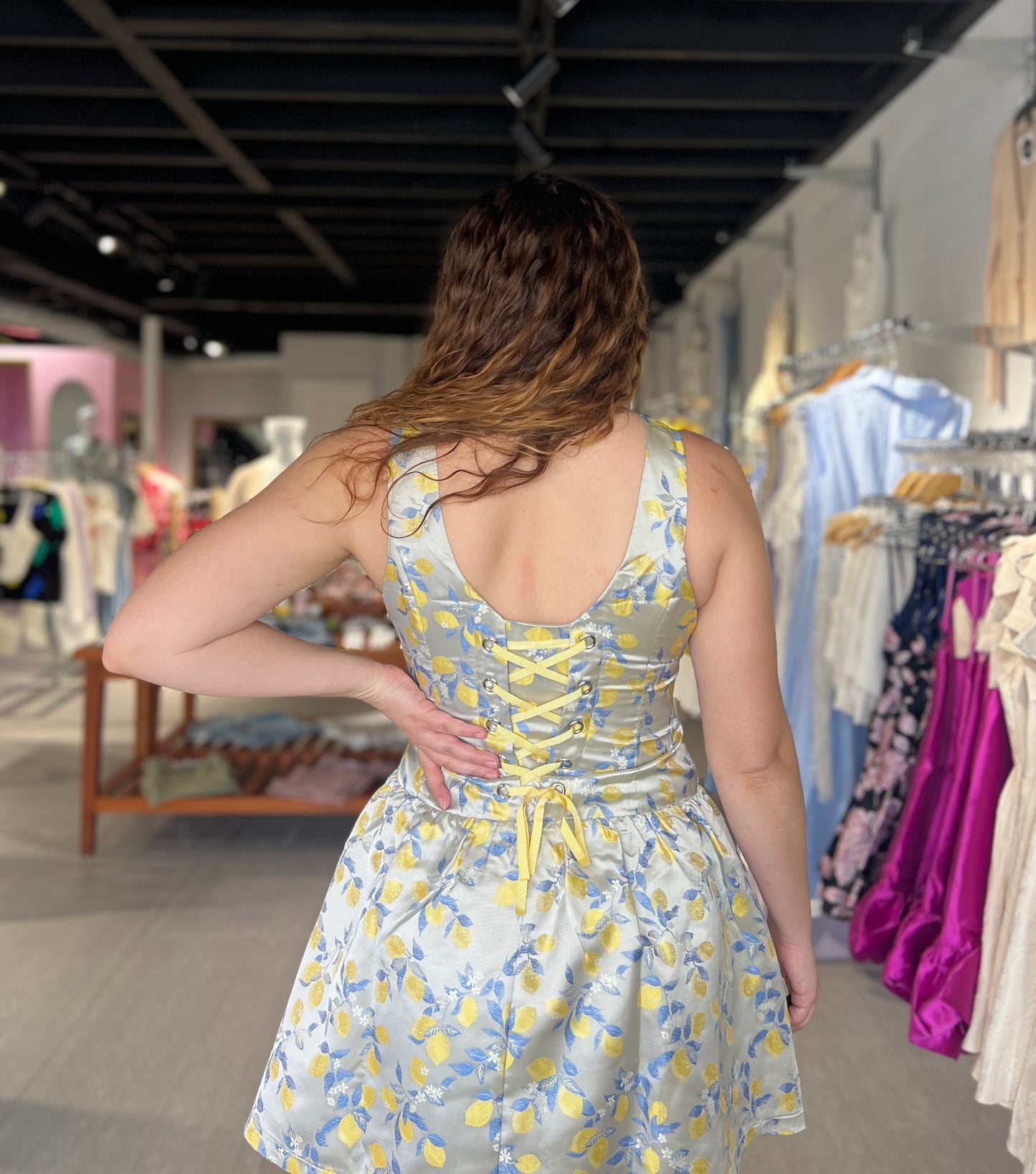 Lemon Squeeze Corset Dress