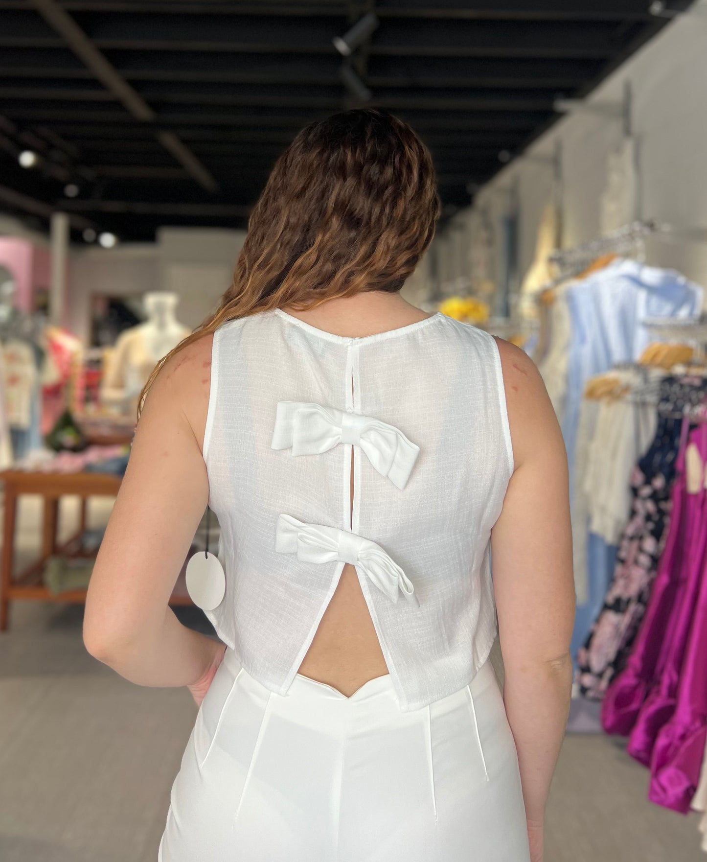 Darling Detail Bow Top