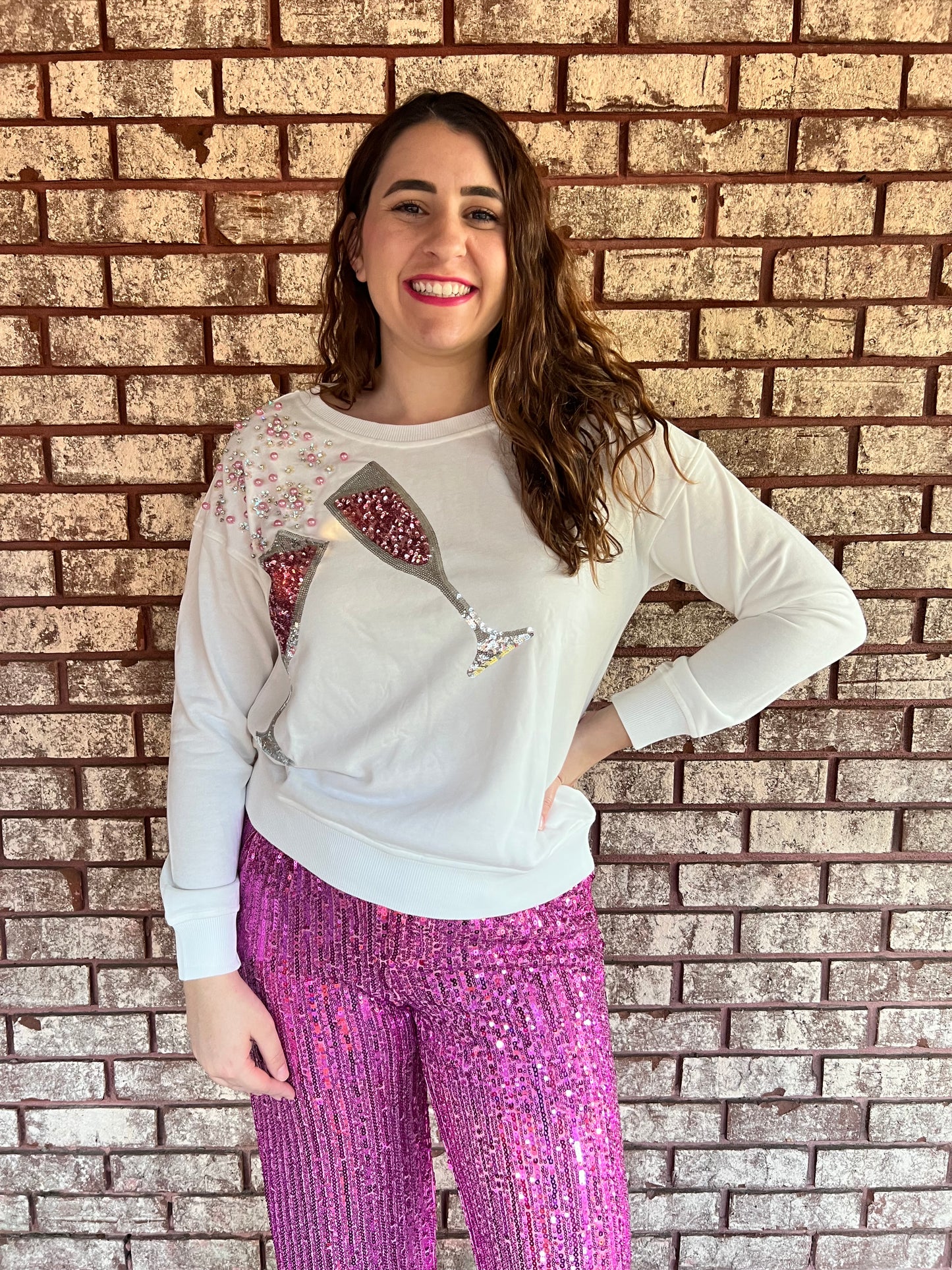 Pop the Bubbly Sweatshirt