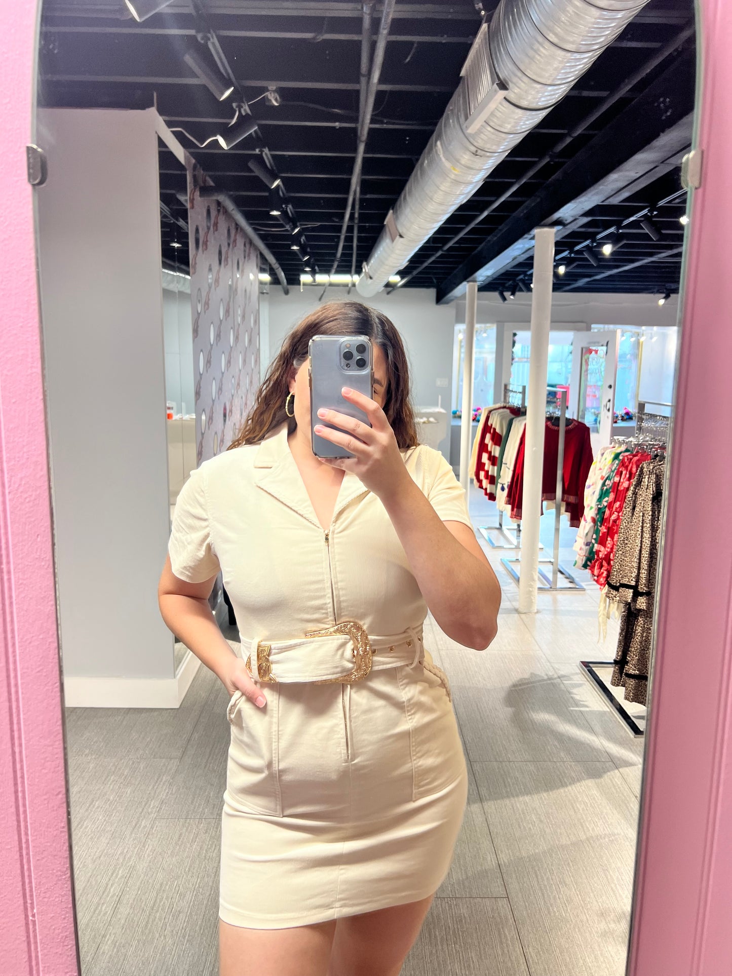 Corduroy Mini Dress