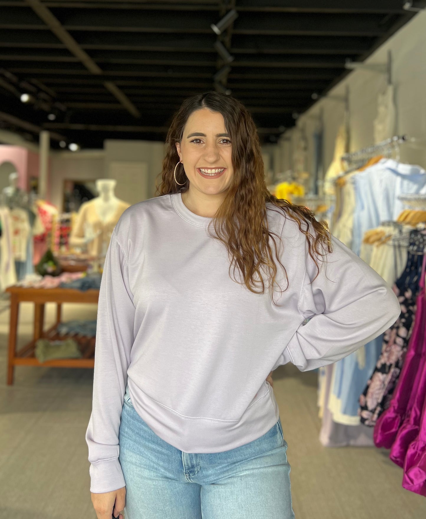 Lilac Scuba Top