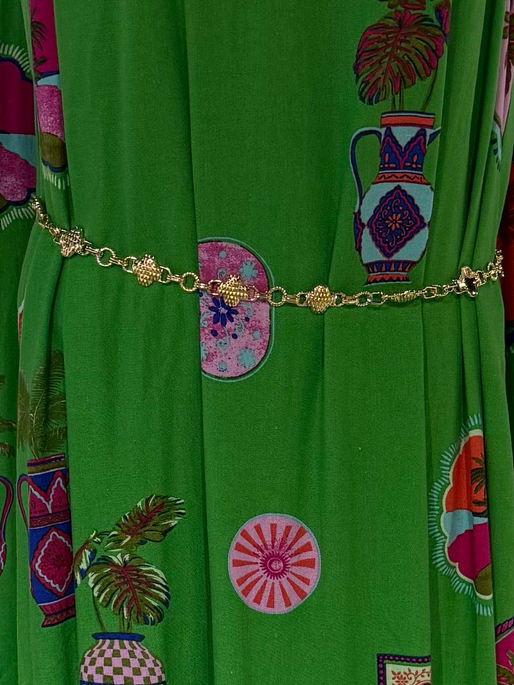 Textured Link Waist Chain Belt