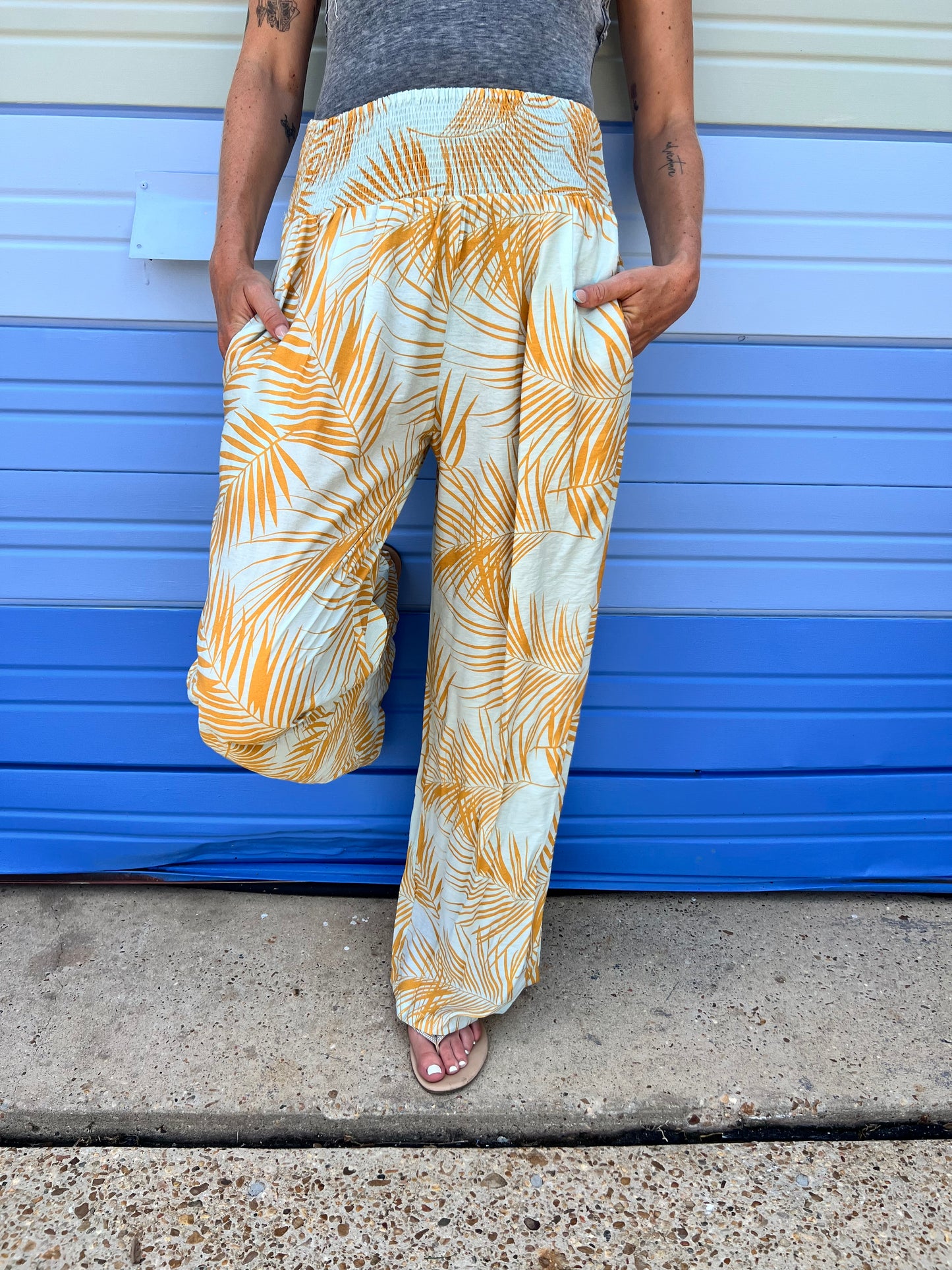 Boho Palm Pants