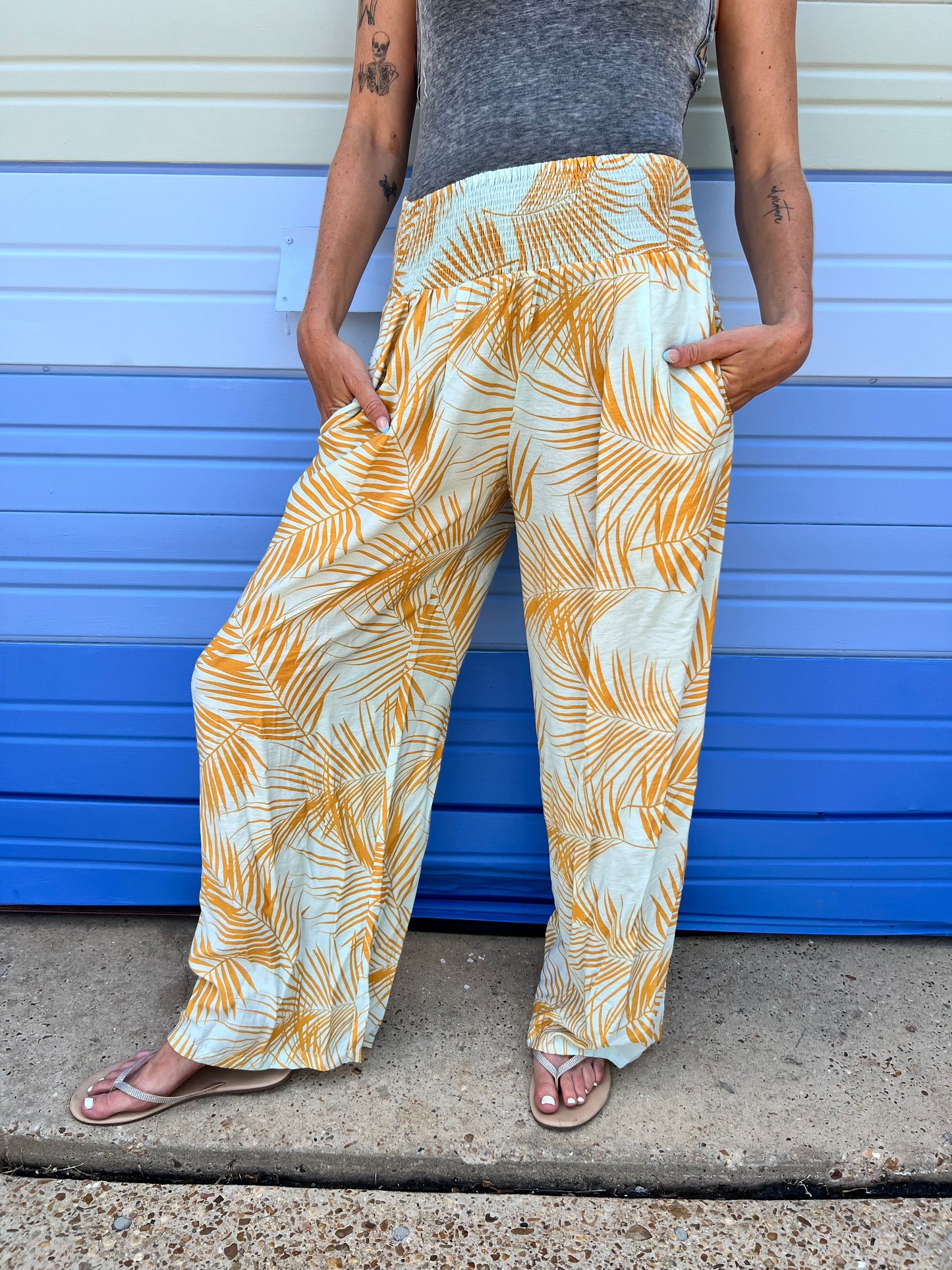 Boho Palm Pants