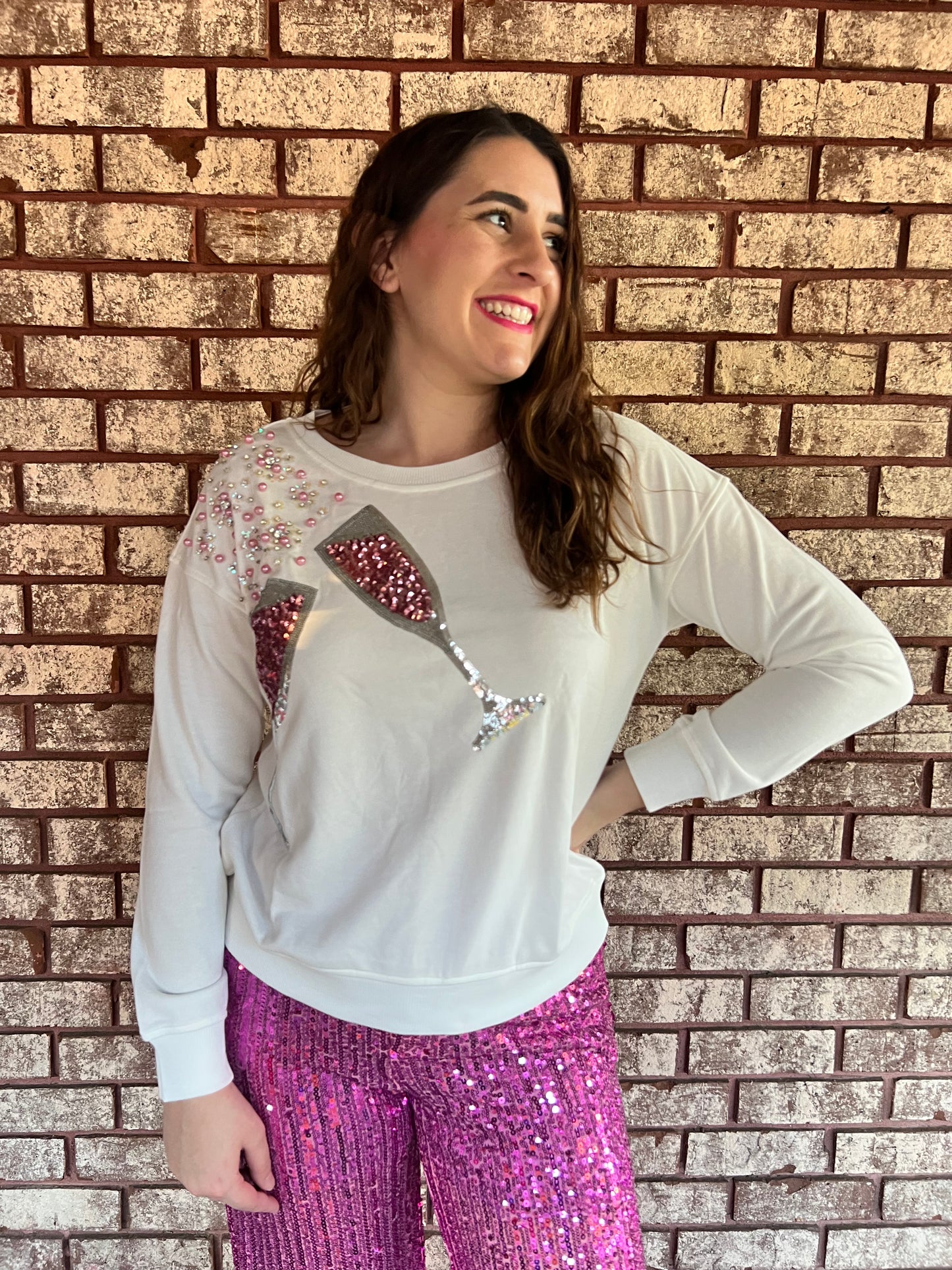 Pop the Bubbly Sweatshirt