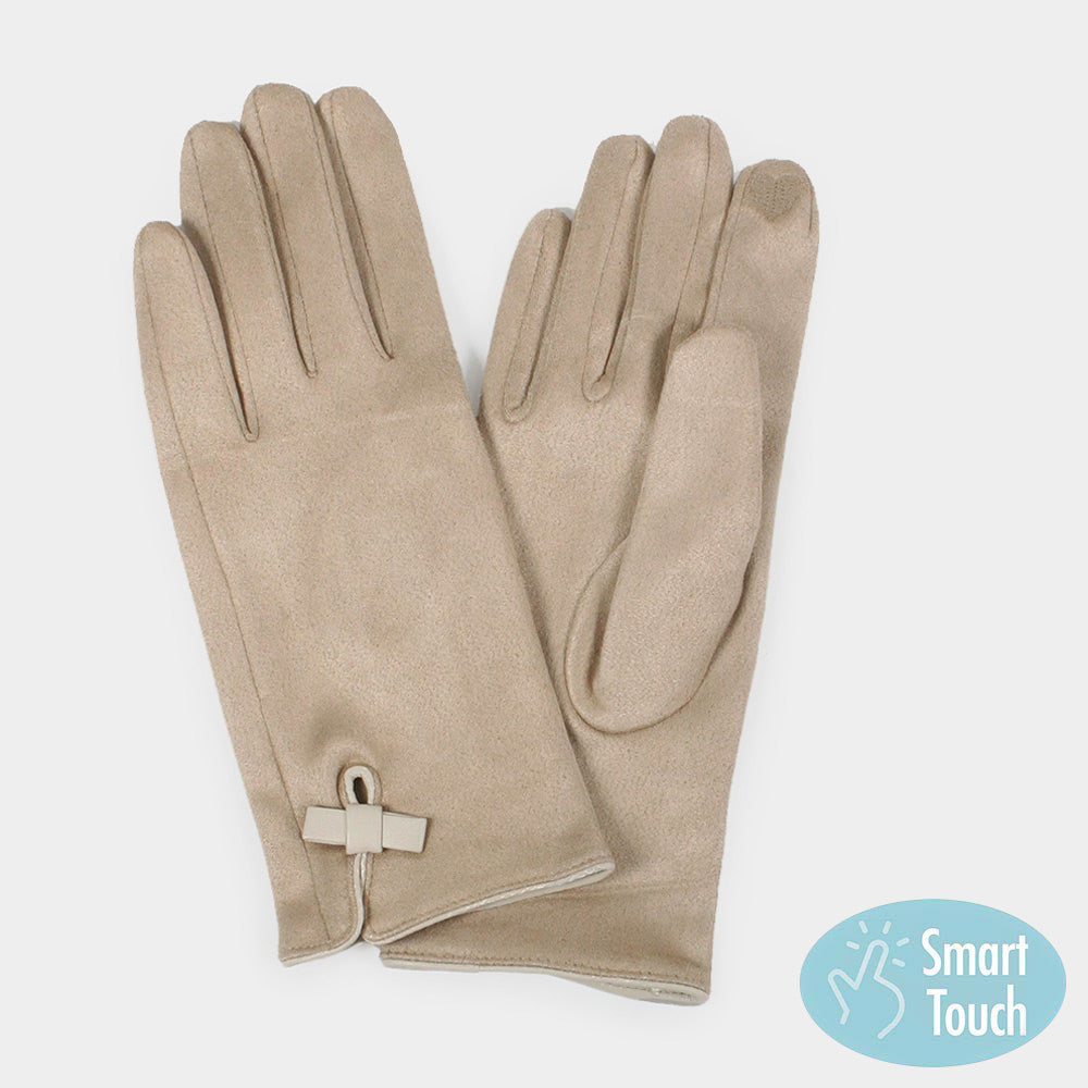 Smart Touch Beige Gloves