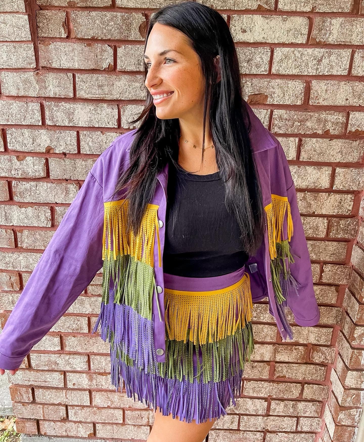 Mardi Gras Fringe Jacket