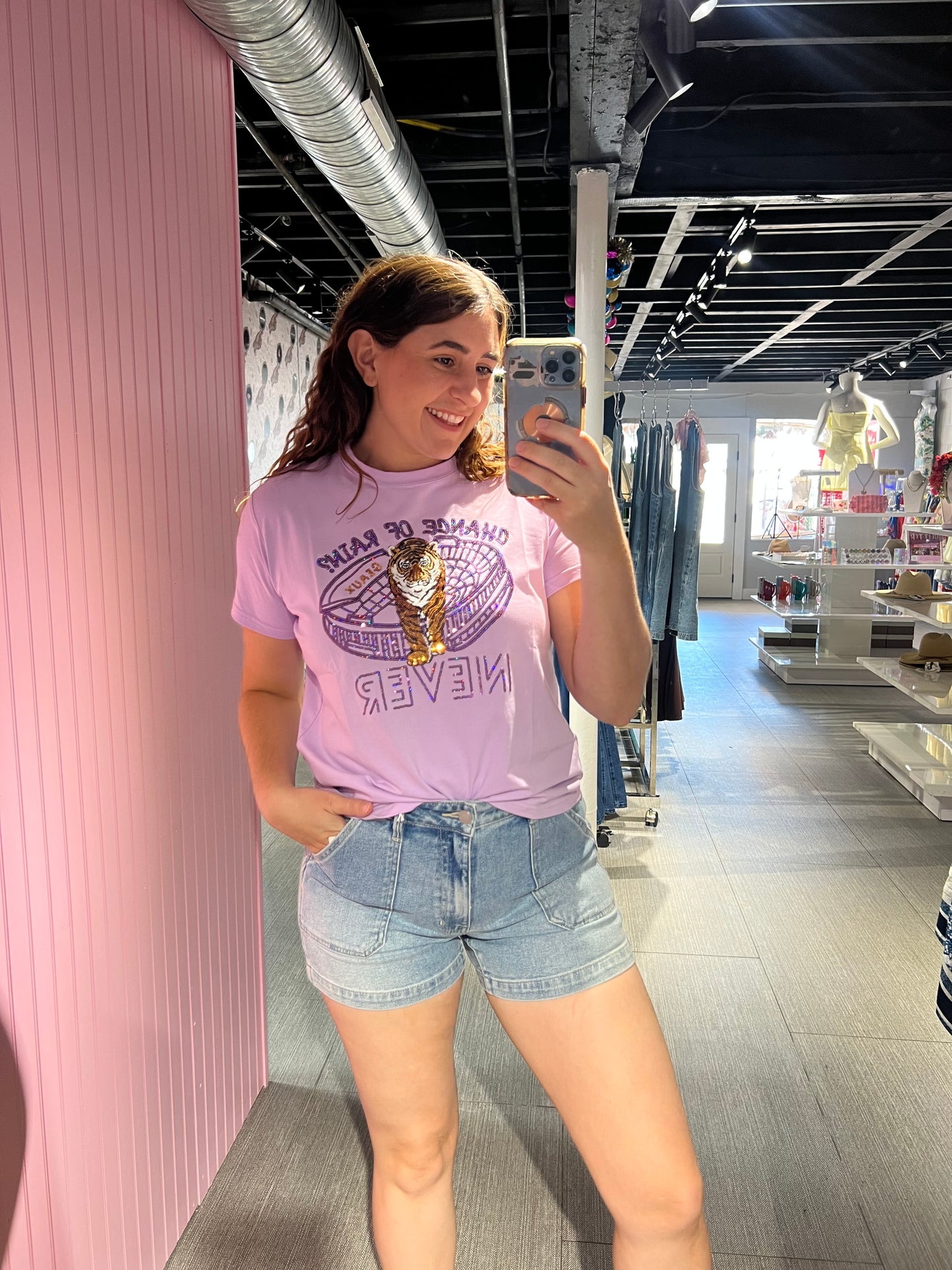 Chance of Rain? Never Lavender Tee