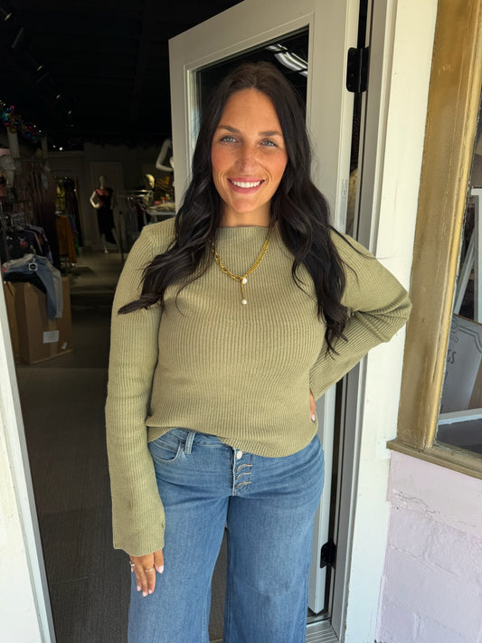Olive Fall Sweater