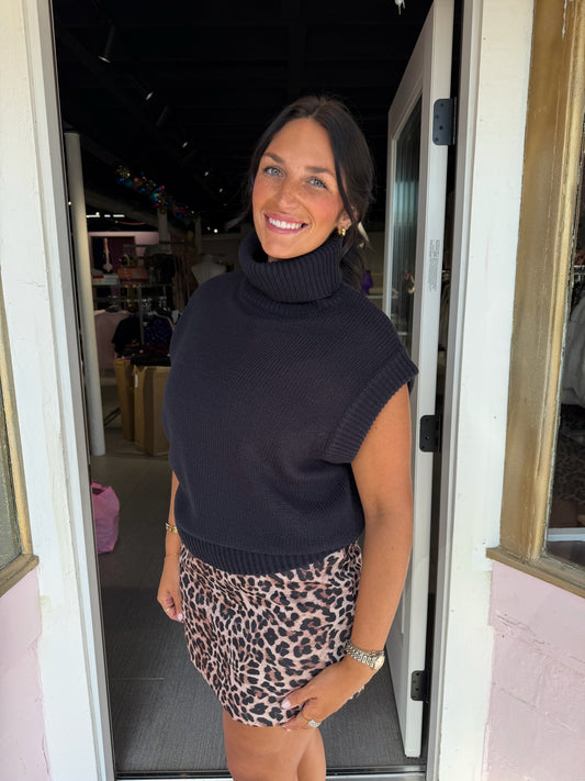 Leopard Mini Skirt