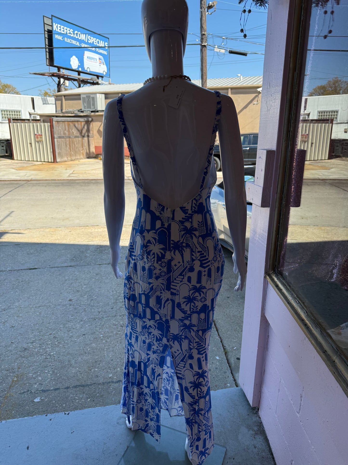 Santorini Summer Maxi Dress