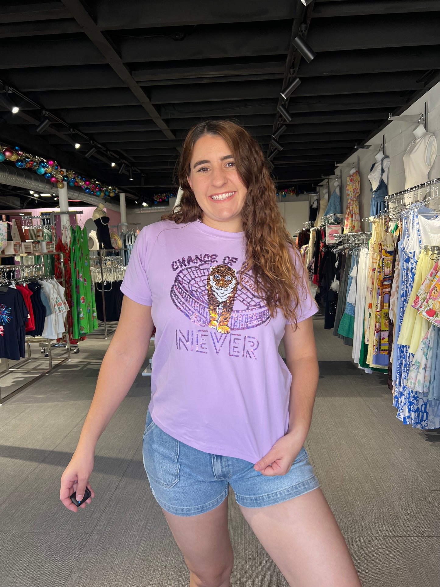Chance of Rain? Never Lavender Tee