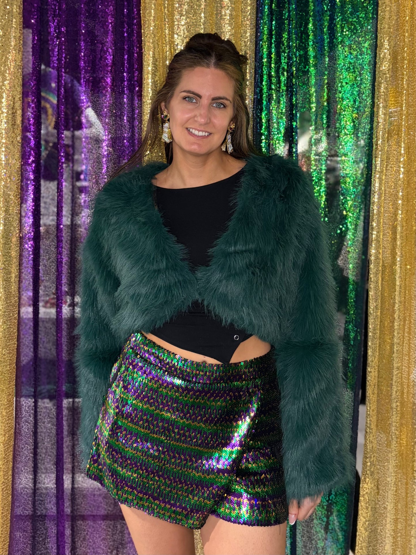 Mardi Gras Sequin Skort