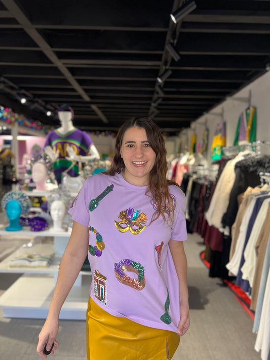 Mardi Gras New Orleans Icon Tee