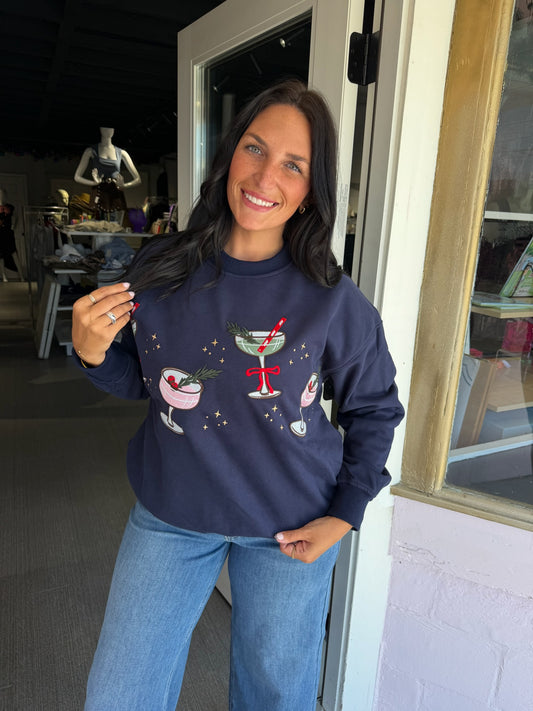 Christmas Cocktail Sweatshirt