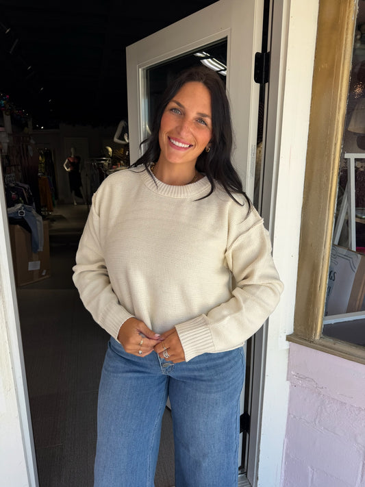 Everyday Errands Cream Sweater