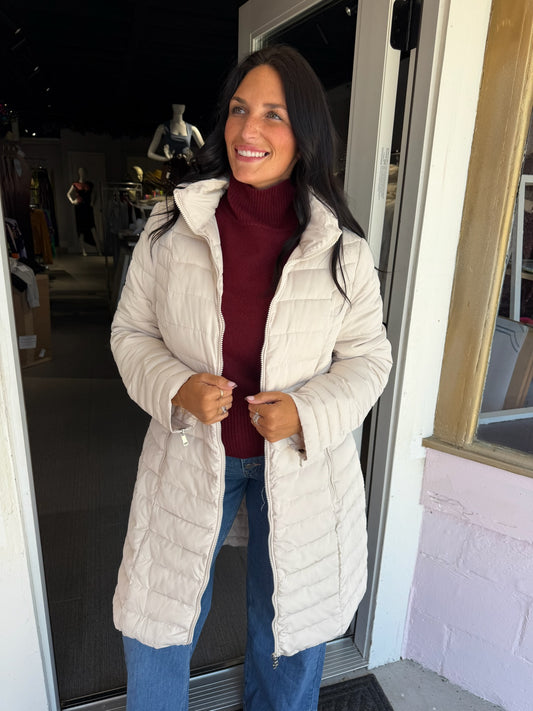 Jacquelyn Cream Puffer Coat