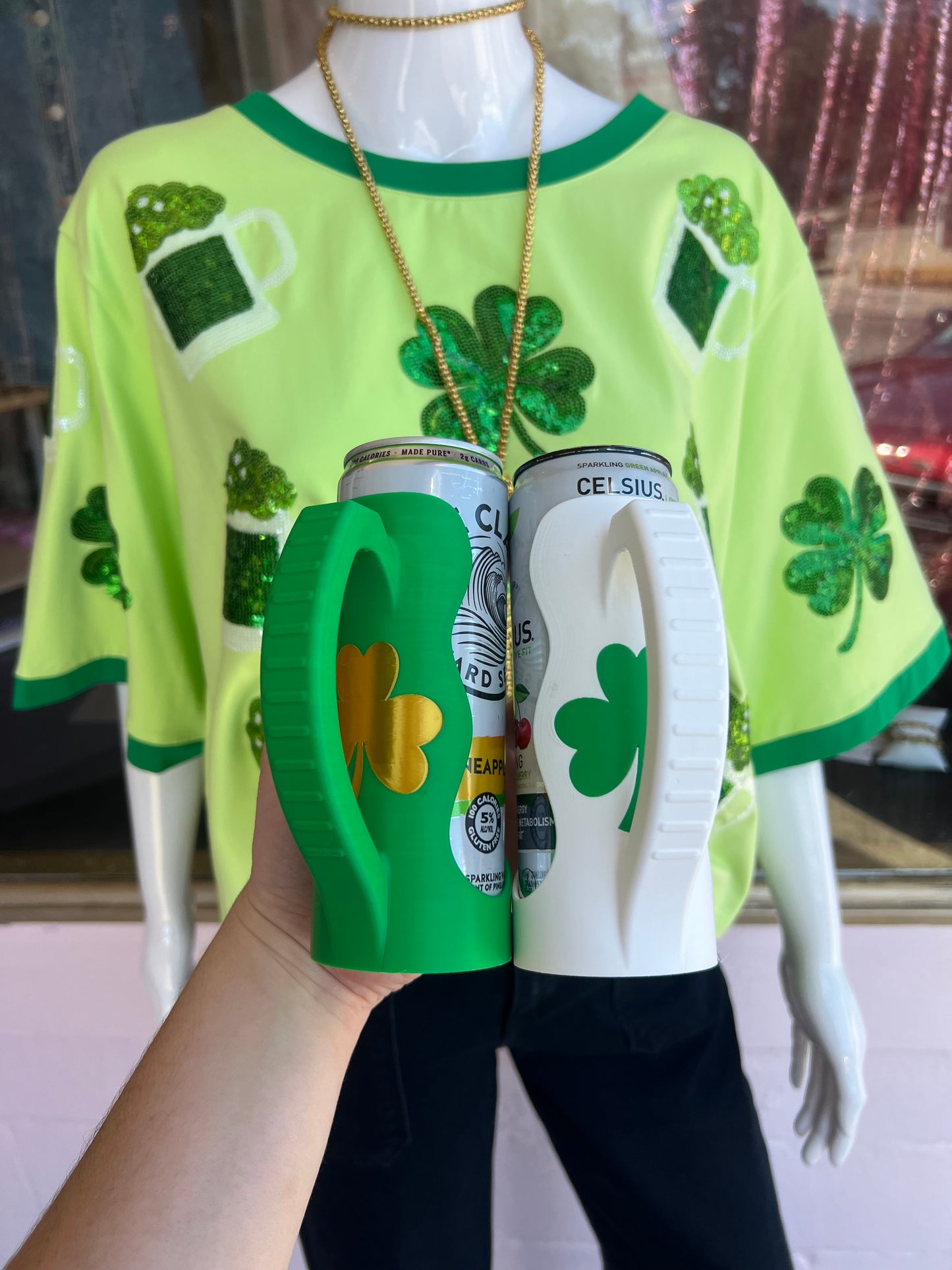 St Patty’s Skinny Can Holders