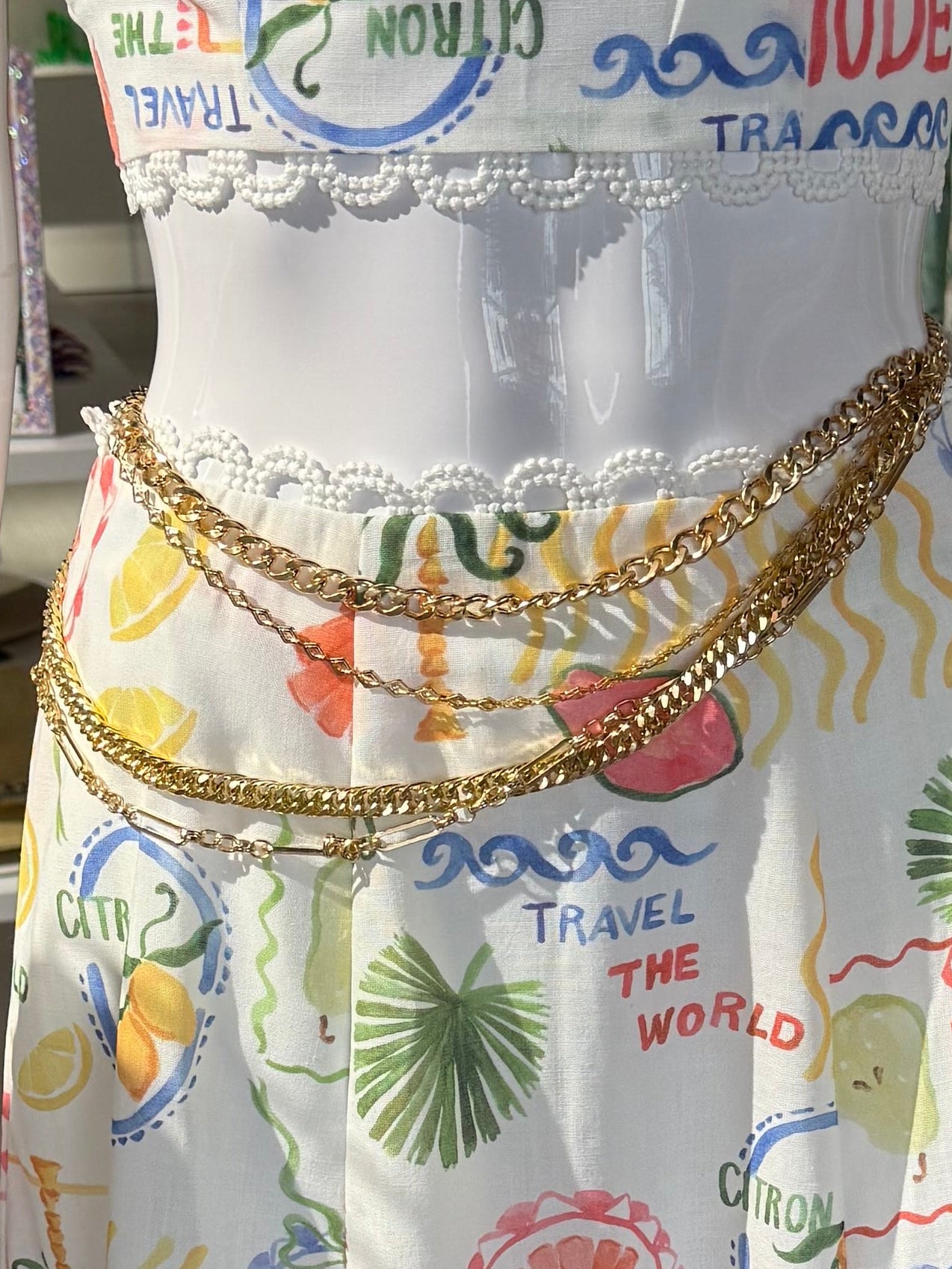 Multi Layered Waist Chain Belt