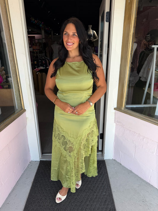 Ashlyn Holiday Lace Maxi Dress