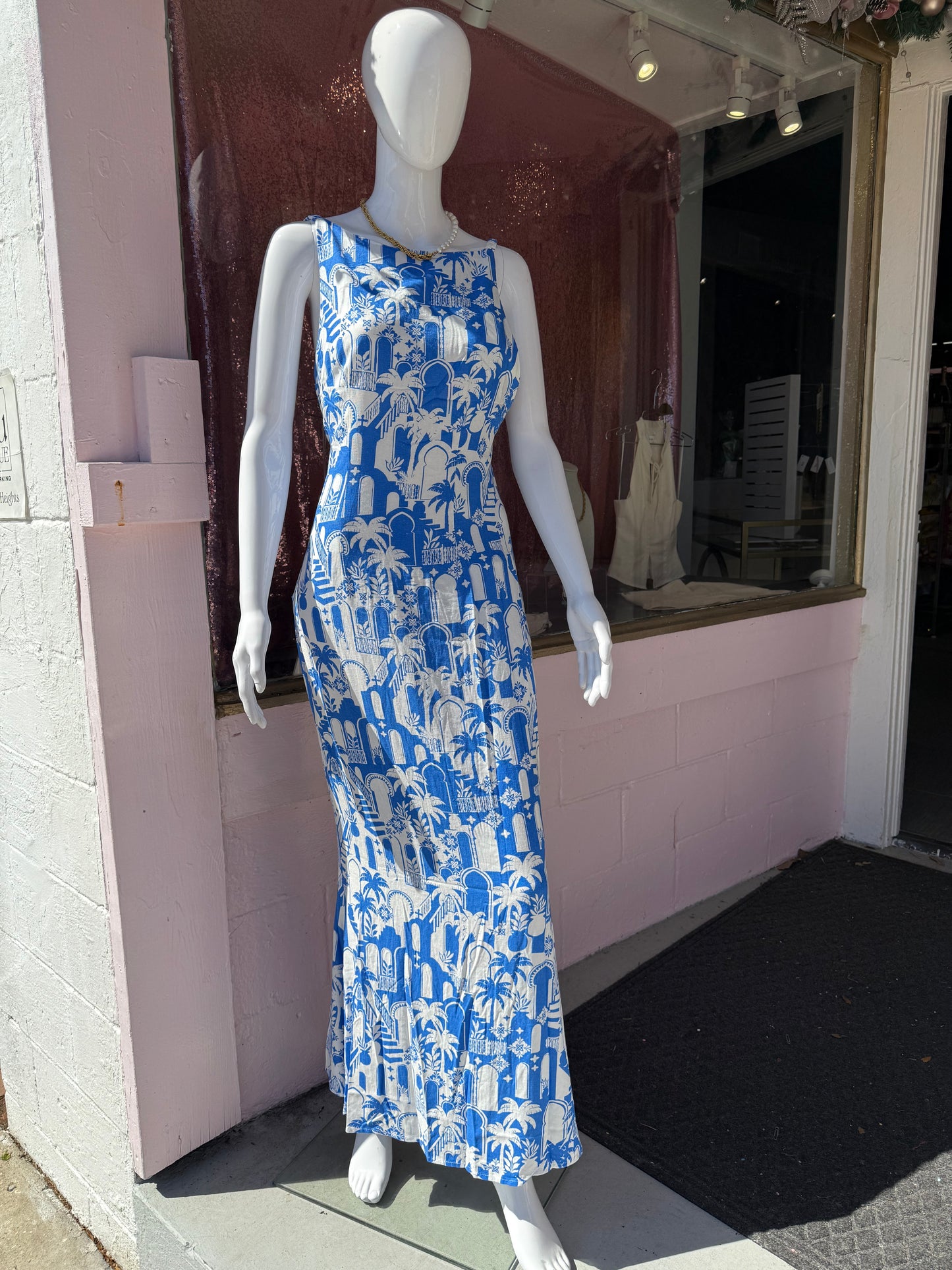 Santorini Summer Maxi Dress