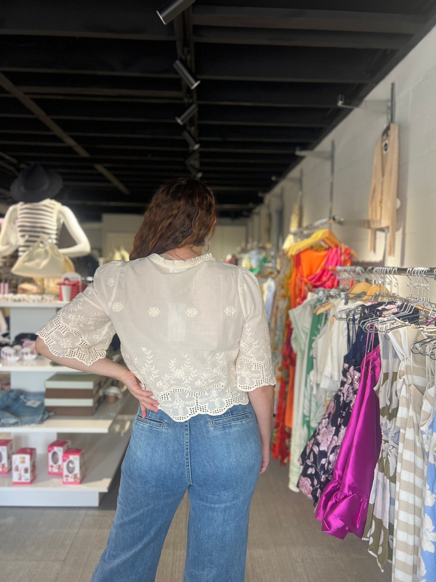 Boho Tie Front Blouse