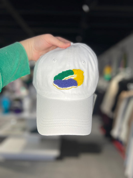 Mardi Gras King Cake Cap