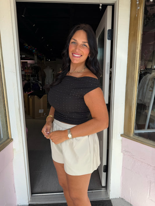 Sarah Faux Leather Shorts