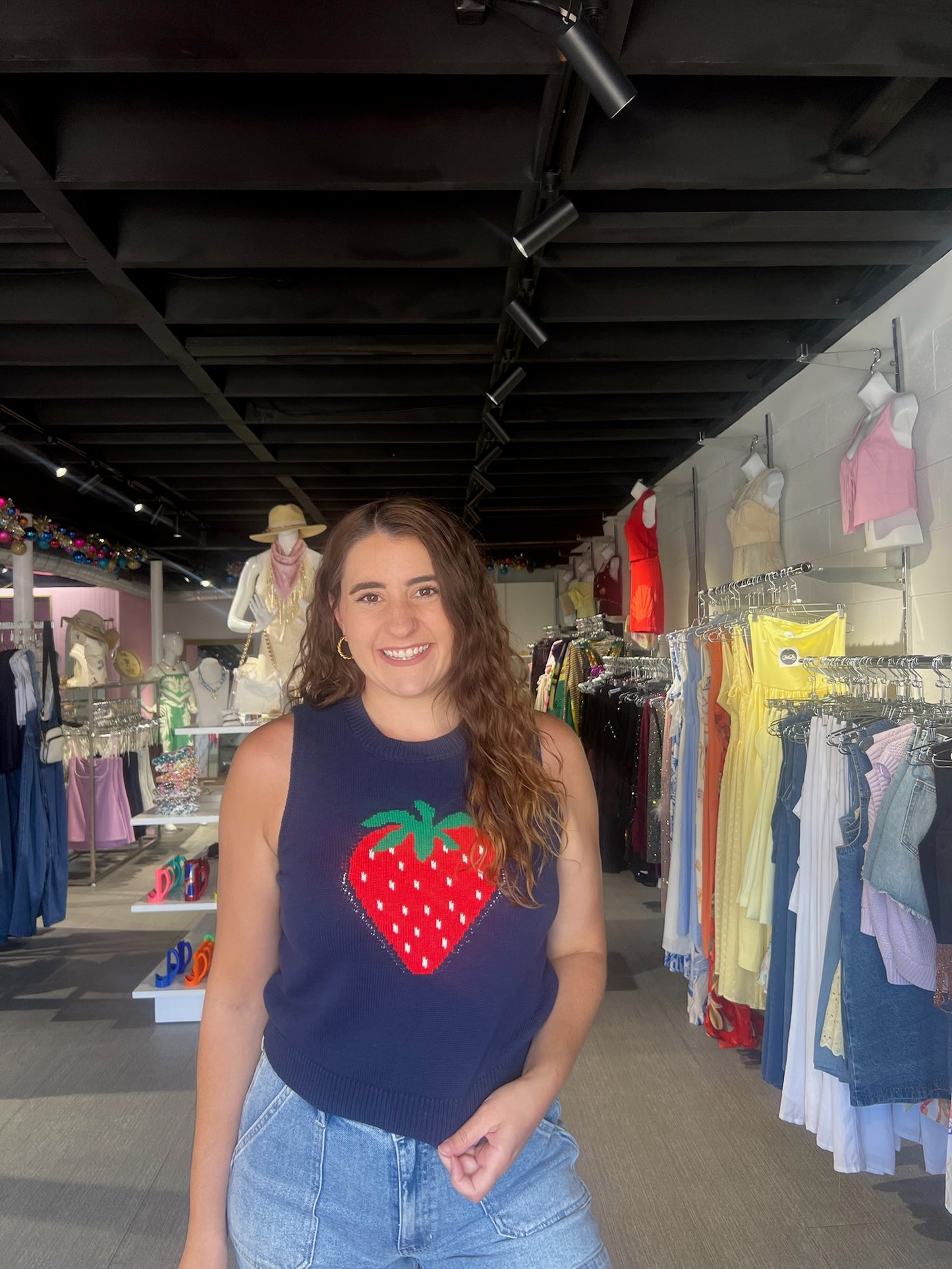 Strawberry Fields Short Sleeve Sweater