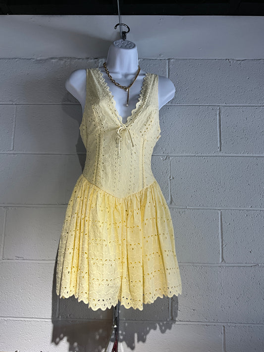 Floral Lace Mini Dress