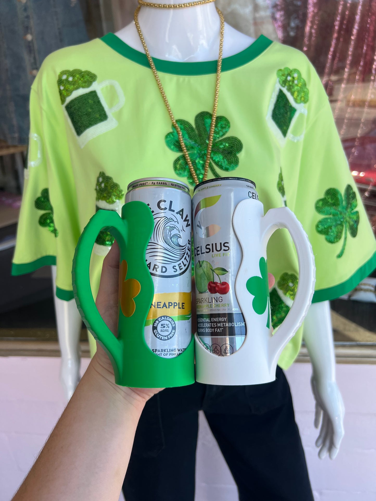 St Patty’s Skinny Can Holders