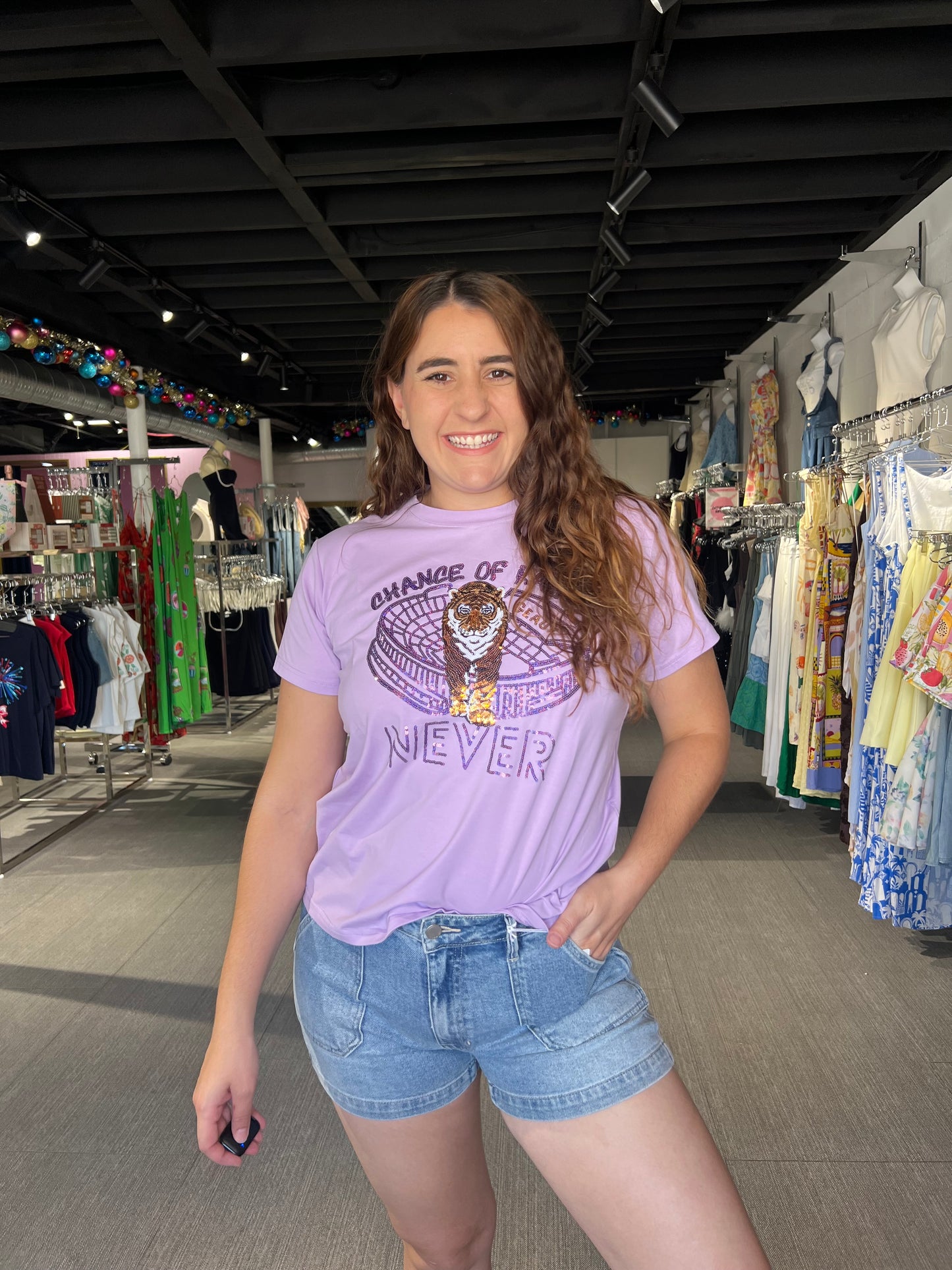 Chance of Rain? Never Lavender Tee