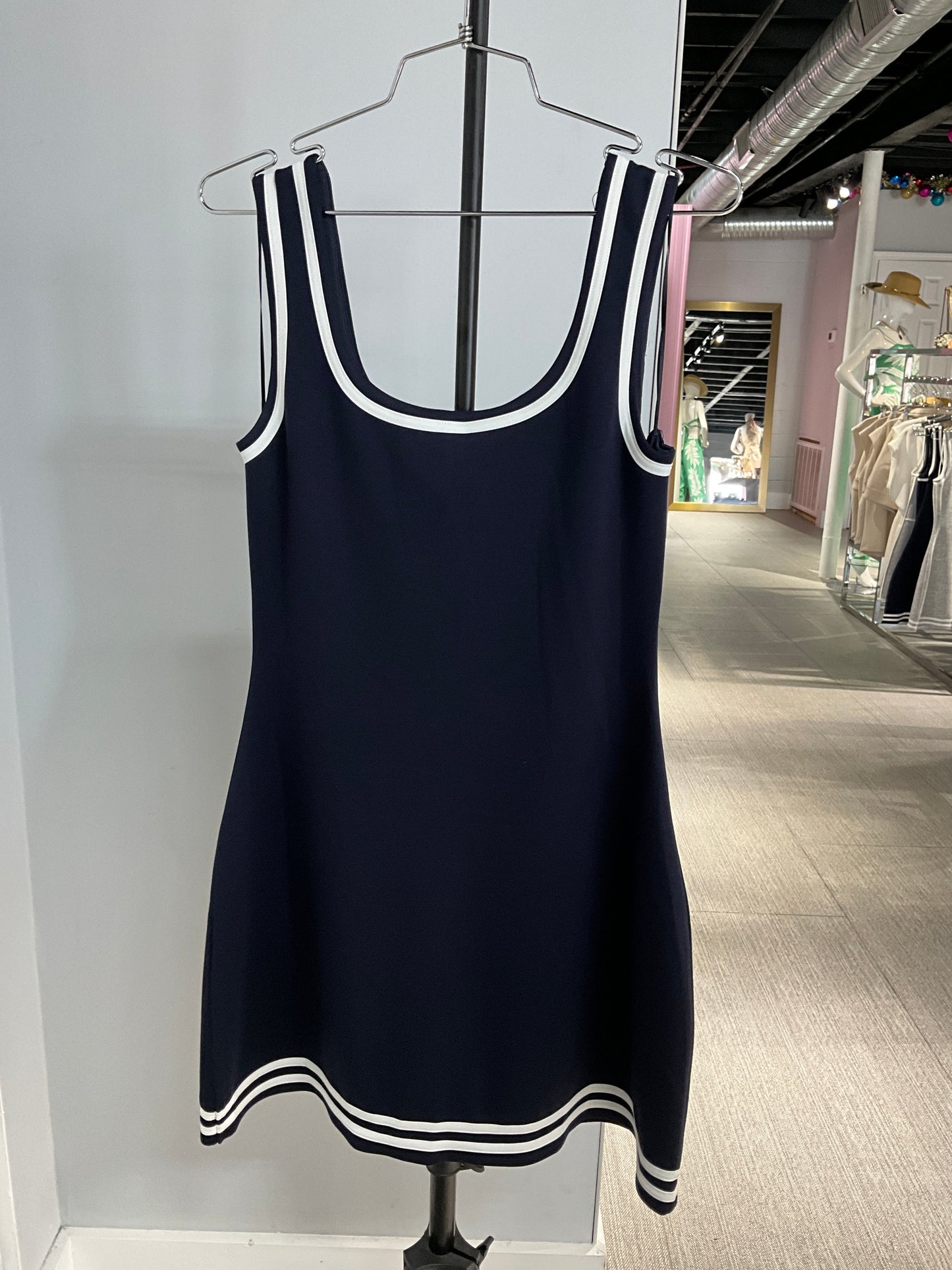 Navy Scuba Athletic Dress Romper