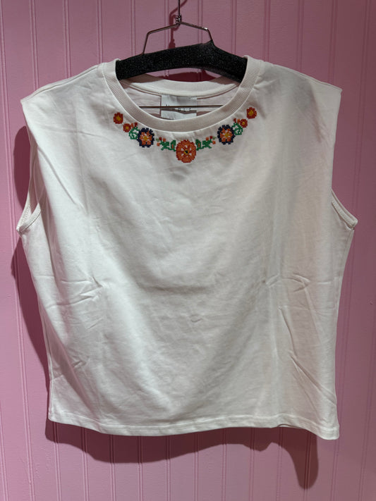 Embroidered Tapestry Tee