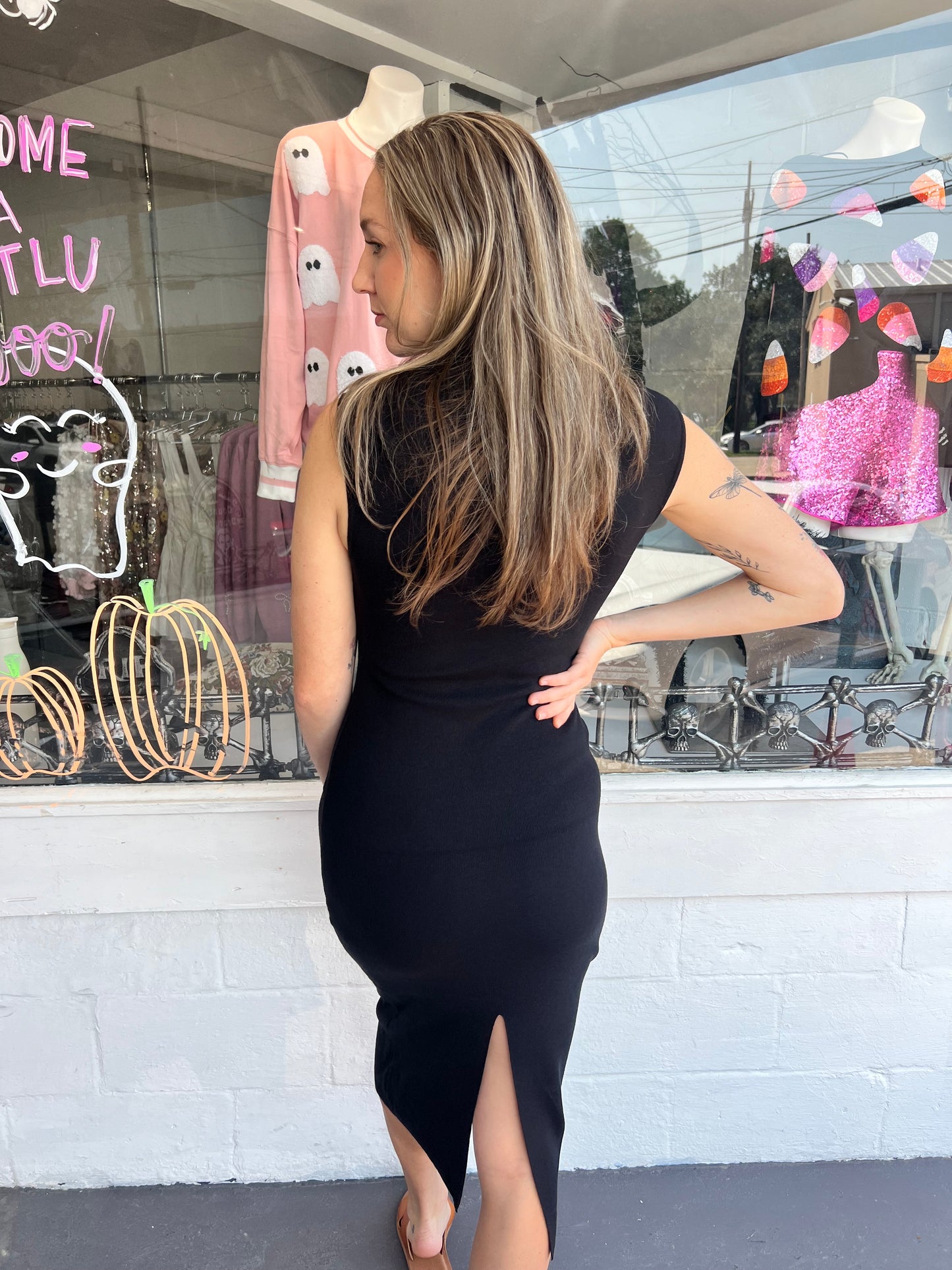 Talk of the Town Dress (Black)