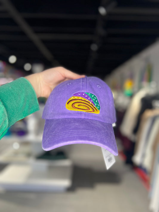 Mardi Gras King Cake Slice Cap