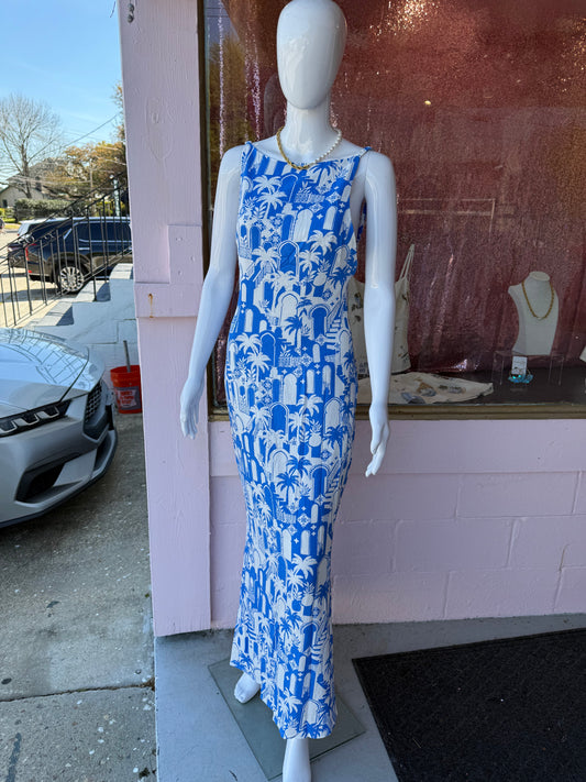 Santorini Summer Maxi Dress