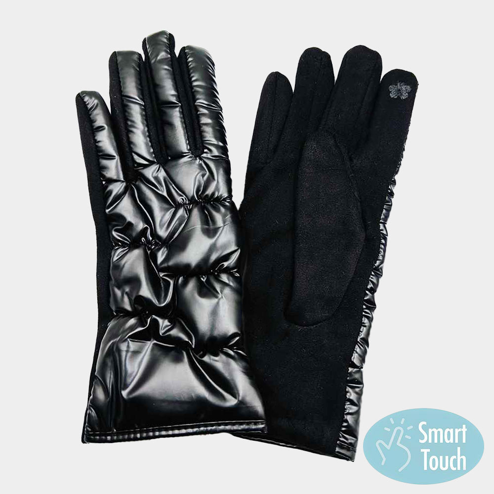 Black Puffer Gloves