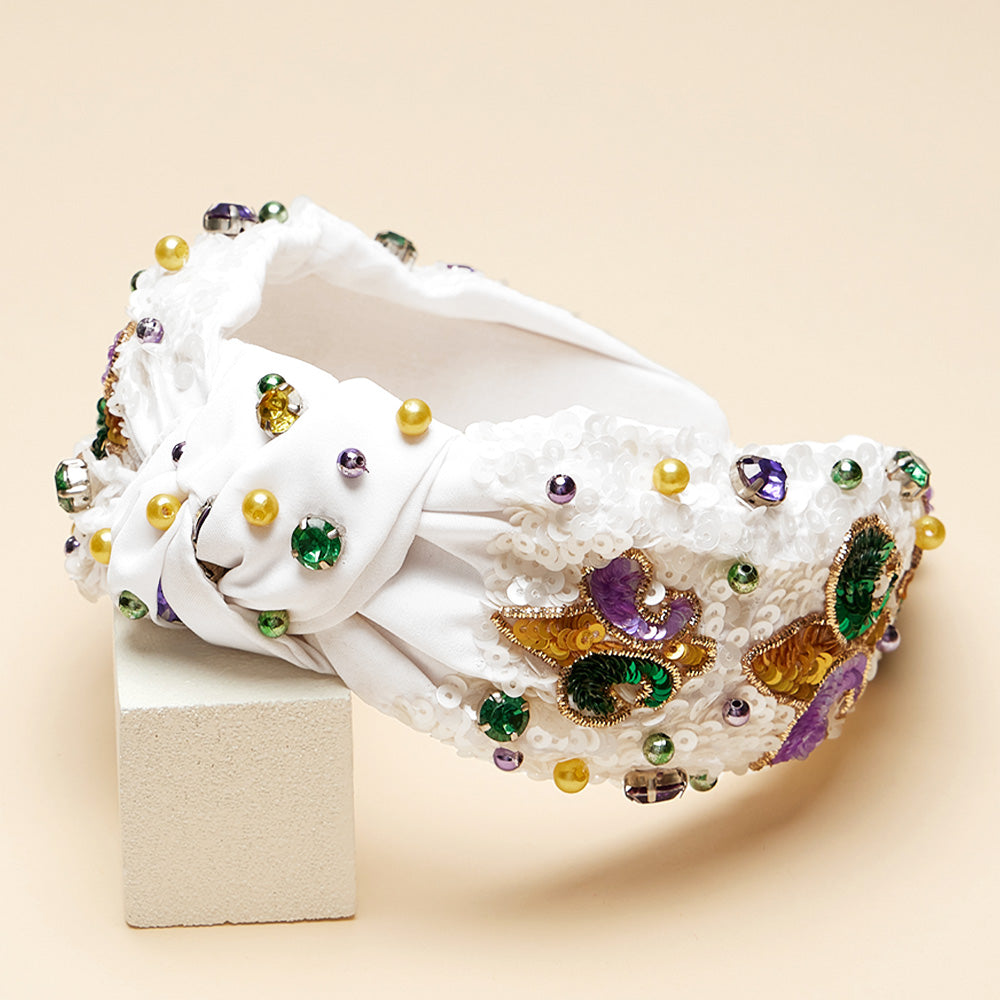 Mardi Gras Sequin Headband