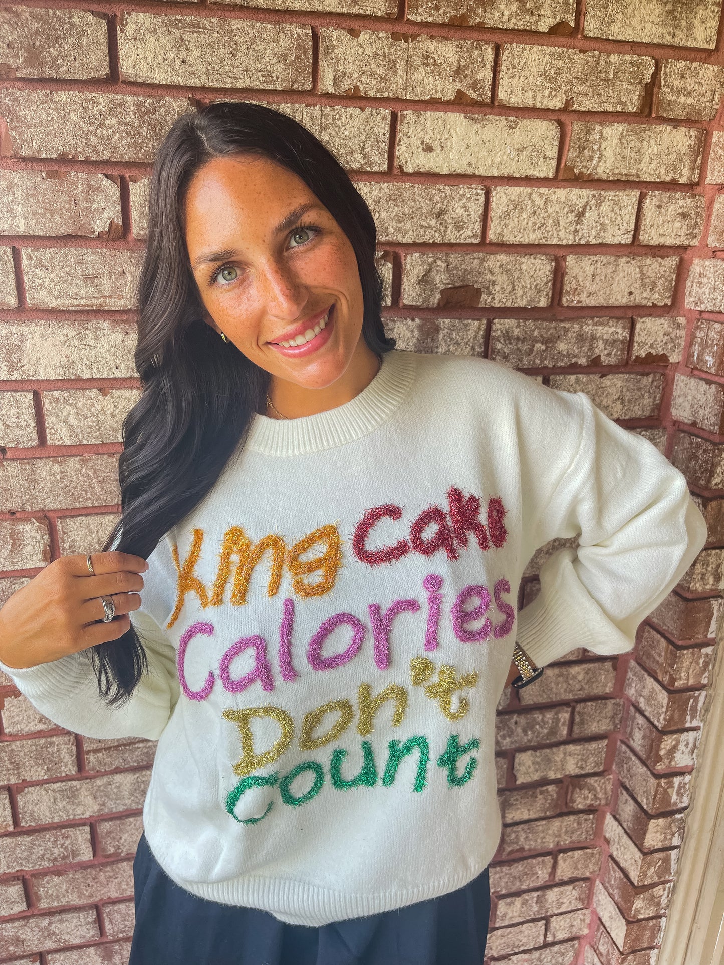 Kingcake Calories Sweater