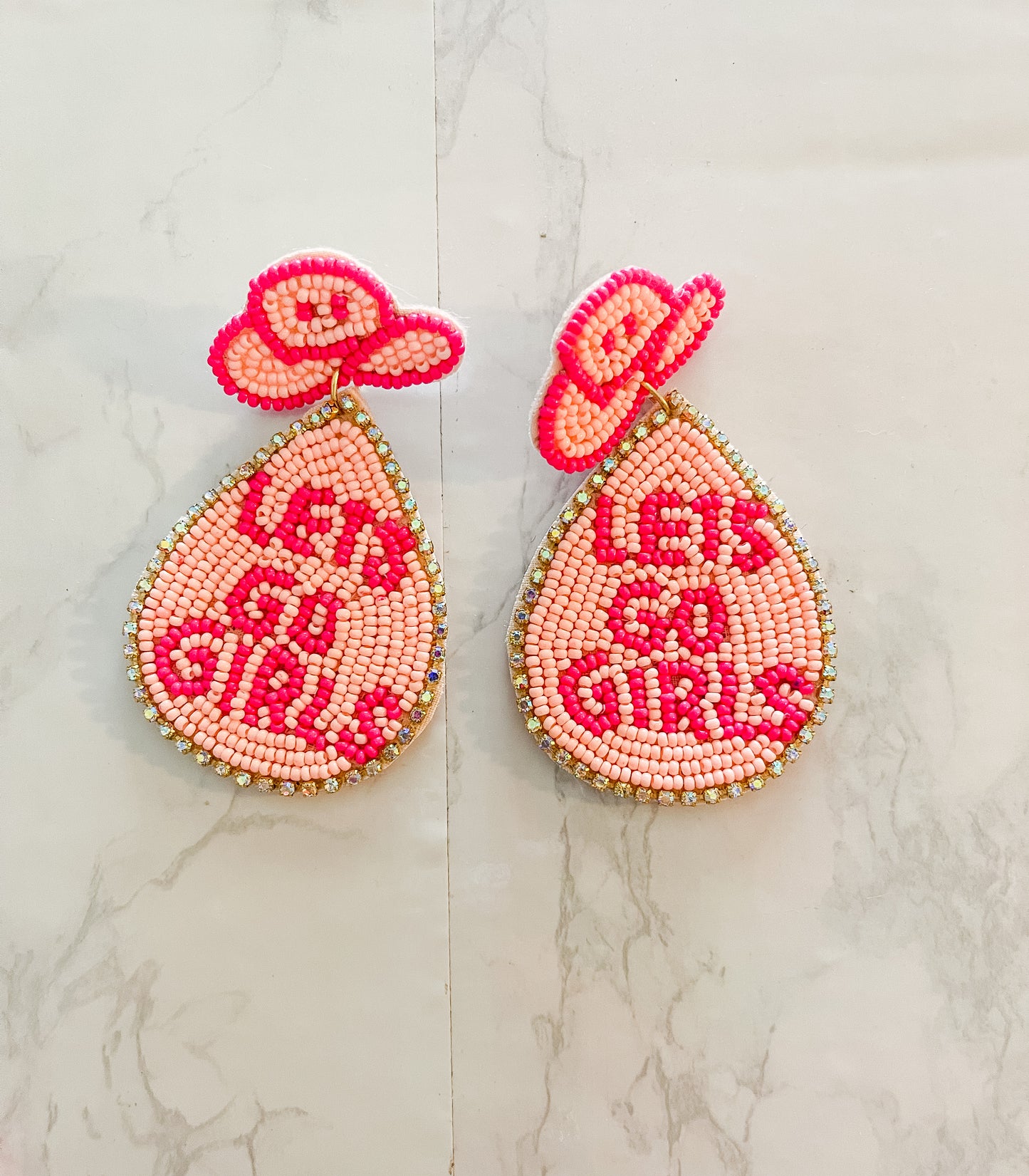 Let's go girl earrings