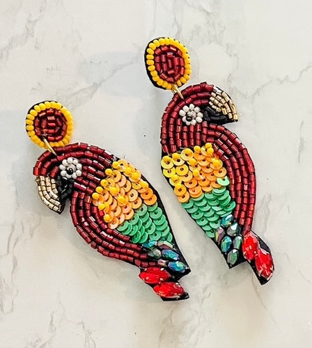 Parrots earrings