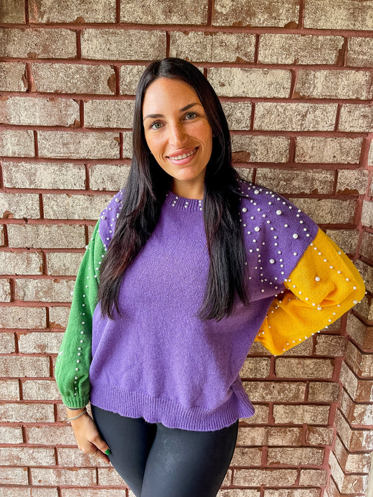 Mardi Gras Mambo Sweater